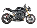 Spark Triumph Speed Triple 1200 "double Dyno" Slip-on Exhaust (red). Fixed Price $1699.99.