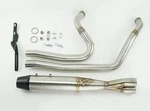 Sawicki 930-01221 2:1 Exhaust Mid Length Brushed Black Cap M8 Fl Touring. Fixed Price $1200.00.