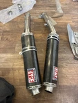 Yoshimura Exhaust Street RS-3 Slip-on Ss-cf Dual Suzuki GSX-R1300 Le Hayabusa. Fixed Price $625.00.