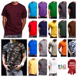 Men T-shirt Max Heavy Weight Plain Crew Neck S-7X & LT-5XLT Cotton Gym Big Tall. Fixed Price $8.99.