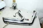12-17 Harley Dyna Vance & Hines Chrome Staggered Short Shot Exhaust Set Modified. Fixed Price $250.00.