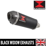Black Widow Stainless + Carbon Tip Exhaust Silencer End Can Slip 300BT. Fixed Price $214.95.