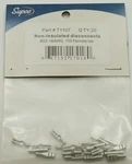 Non-insulated Disconnects, 20 Pack, 22-18 Awg 7/64" (.110") Female Tab, T1107. Fixed Price $10.76.