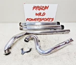 2001 Harley Electra Glide Rinehart Exhaust System Header Pipes Muffler True Dual. Fixed Price $649.00.