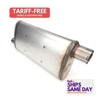 Pypes Exhaust MVT30, One Natural Stainless Turbo Pro Muffler 18IN 2.5IN Offset. Fixed Price $203.73.