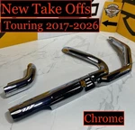 17-25 Oem Harley-davidson Touring Exhaust Header Pipe Heat Shields Chrome. Fixed Price $199.95.