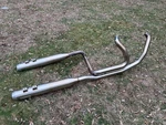 Bassani True Dual Exhaust, Stainless Steel Harley M8 Touring 17-23 1F66SS. Fixed Price $1300.00.