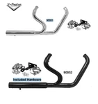 New Black Side By Exhaust Pipes For 1984-2017 Harley Davidson Softail. Fixed Price $279.00.