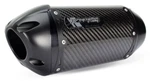 Two Brothers S1R Carbon Fiber Slip Exhaust Muffler Only 8" Black Series Right. Fixed Price $499.00.