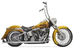 Bassani Chrome True Dual Exhaust W/ 30" Fishtail Tip Mufflers Harley Softail 07. Fixed Price $1449.95.