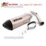 For Yamaha FZ1 2006-2015 Middle Exhaust Pipe Slip On 2.0" Muffler With Db Killer. Fixed Price $105.87.