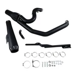 Bassani Road Rage Short 21" Megaphone Black 2-INTO-1 Exhaust System (13322R). Fixed Price $869.18.