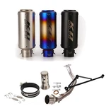 Slip For Yamaha GY6-125 GY6-150 Exhaust System Mid Pipe Black Mufflers Db Killer. Fixed Price $98.58.
