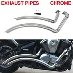 Shortshots Staggered Exhaust Pipes For Kawasaki Vulcan Custom VN900 Classic. Fixed Price $163.00.
