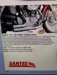 Santee 50 Caliber Custom Exhaust Pipes 2004-2006 Sportster Usa With Heat Shields. Fixed Price $444.99.