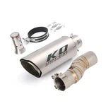 For Cf-moto 450MT 2024-2025 Exhaust System Mid Link Pipe Slip On Sliver Muffler. Fixed Price $111.31.