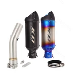 For Yamaha FZ1 2006-2015 Motorcycle Exhaust Middle Link Pipe Black Mufflers Tips. Fixed Price $80.99.