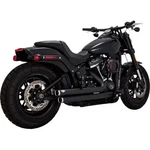 Vh Big Shots Staggered Exhaust Muffler System Black Harley Fat Boy Lo 10-17. Fixed Price $1429.95.