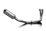 Full Exhaust With 10 Inch Xoval Titanium Muffler For CB750 Hornet. Fixed Price $509.99.