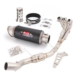For Yamaha MT-09 21-23 Exhaust System Front Pipe Carbon Muffler Baffle. Fixed Price $262.41.