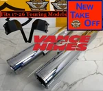 Vance & Hines 17-26 M8 Harley Touring 4.5"HI Output Slip On Mufflers Torquer 450. Fixed Price $549.95.