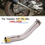 For Yamaha YZF-R6 R6S 1998-2005 Exhaust Middle Pipe Connection Tube Slip. Fixed Price $45.50.