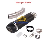 Exhaust Pipe Mid Tube Slip On 51MM Tip Modified For Duke RC390 250ADV 390ADV. Fixed Price $115.09.
