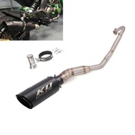 For Kawasaki Z125 Pro 2017-2023 Full Exhaust System Header Pipe Black Mufflers. Fixed Price $107.94.
