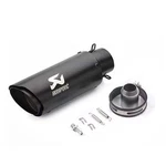 Black Motorcycle Exhaust Pipe Inlet 60MM Akrapovic Mufflers. Fixed Price $230.00.