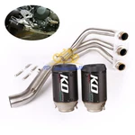Full System For Yamaha MT09 FZ09 Exhaust Muffler Carbon Front Link Pipe Slip. Fixed Price $211.46.