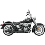 Bassani Black Road Rage 2 Into Long Megaphone Exhaust Harley Softail 86-17. Fixed Price $912.95.