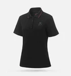 Akrapovic 802138 Corpo Women's Polo Shirt Black Pique Cotton Blend Size. Fixed Price $71.95.