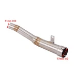 Slip For Kawasaki Ninja ZX10R 2021-2025 Exhaust Tips Motorcycle Mid Pipe Gasket. Fixed Price $100.35.