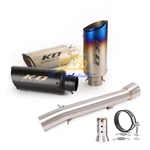 For Yamaha FZ1N 2001-2005 Slip On Motorcycle Exhaust Tip Mufflers Mid Pipe. Fixed Price $120.32.