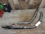 Cycle Shack Harley 93-08 Flt Chrome Never Installed Exhaust Short Slash Down. Fixed Price $89.99.