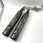Khrome Werks Eclipse Dominator Sr Exhaust Slip On Mufflers Scorched Chrome M8. Fixed Price $498.00.