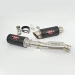 For Cf-moto Ibex 800 2022-2025 Exhaust System Middle Pipe Black Carbon Mufflers. Fixed Price $138.39.