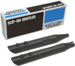 Drag Specialties Black 4'' Exhaust Slip On Mufflers For 2017-2026 Harley Touring. Fixed Price $374.45.