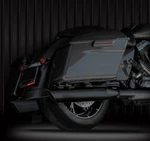 Components Rcxhaust Black 4.0 Muffler Slash Down Harley M8 Touring 17-UP. Fixed Price $413.86.