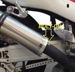 Gpr Inox Tondo Bolt-on Muffler Exhaust For Suzuki GSX-R1000 2001-2002. Fixed Price $406.99.