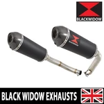 Cbf 1000 2006-2011 Twin Exhaust Silencers 300MM Black Stainless Carbon Tip 300BT. Fixed Price $463.49.