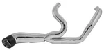 New Into Chrome Exhaust With Black Tip For 1995-2016 Harley Davidson Touring. Fixed Price $739.50.
