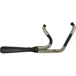Trask Black & Stainless Assault 2-INTO-1 Exhaust System For Harley Softail 18-23. Fixed Price $1149.95.