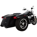 Vance And Hines Twin Slash Slip-on Mufflers Black 46796. Fixed Price $659.95.