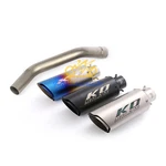 For Kawasaki Ninja ZX6R ZX636 09-23 Exhaust Middle Link Pipe System 51MM Muffler. Fixed Price $106.75.