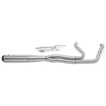 Touring Glide Brushed Into Full Length Exhaust Pipe For Harley M8 2017-2023. Fixed Price $359.99.